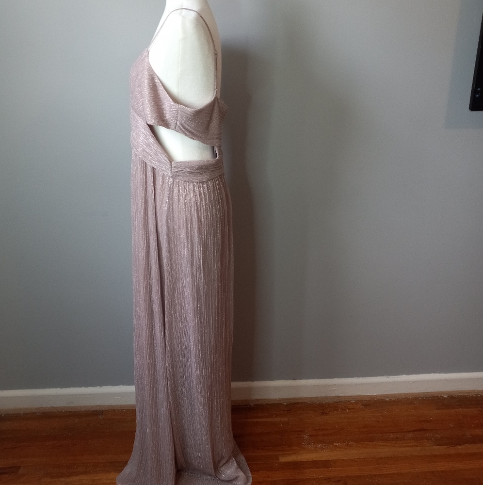 INTERMIX PINK TINA LUREX CUTO DRESS - Picture 5 of 17